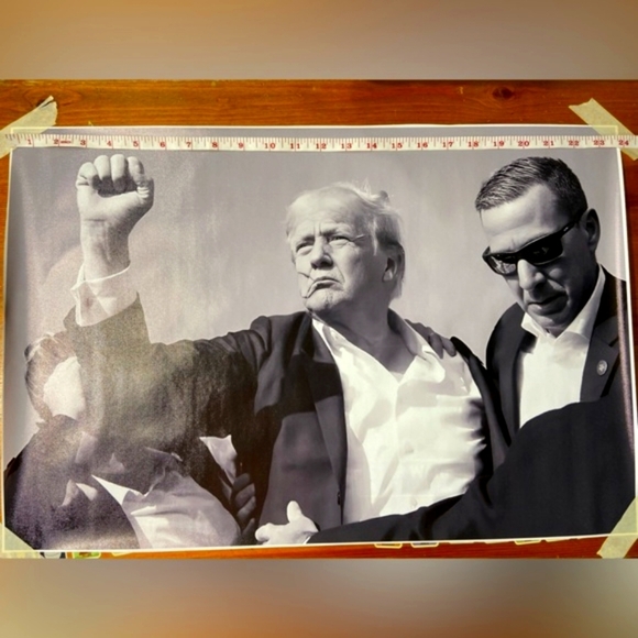 Trump Fist Pump Canvass Poster - Picture 3 of 3